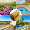100% Virgin HDPE180gsm Brown Color Shade Net for Balcony