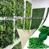 Faux Foliage Panels Artificial Green Grass Plant Wall for Garden Decoration