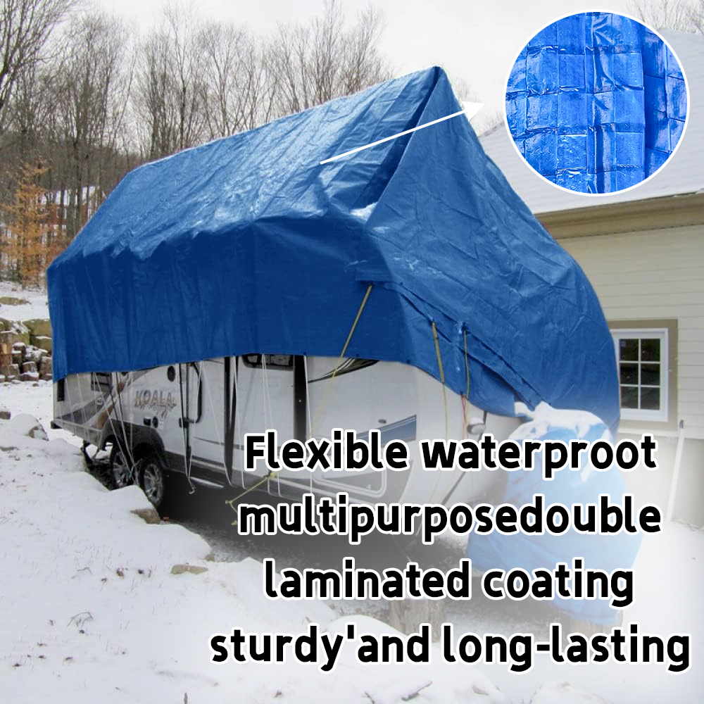 Heavy Duty PVC Tarp Tarpaulin Cover - Waterproof, UV Resistant For Camping & Garden