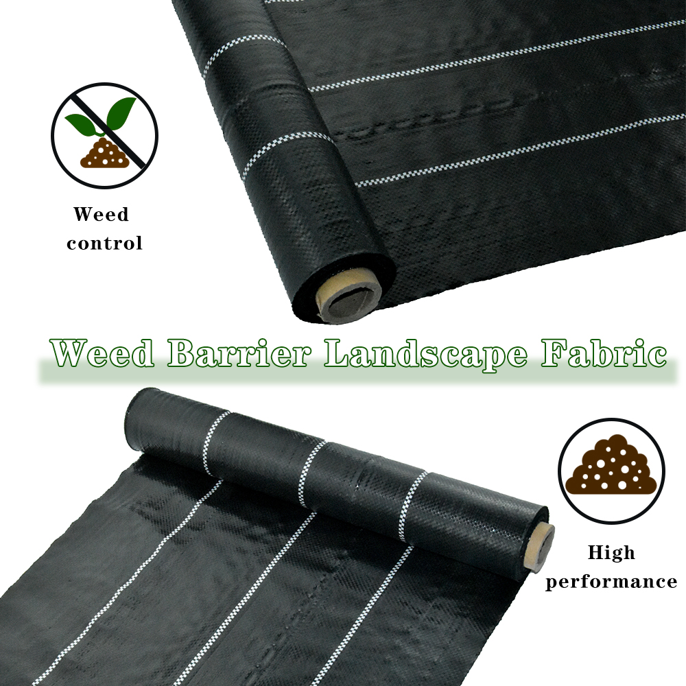 Black Control Vegetation Weed Mat Ground Cover Protection Plant Growth