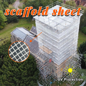 Heavy Duty Safety Tarp Scaffold Sheeting For Construction Cover