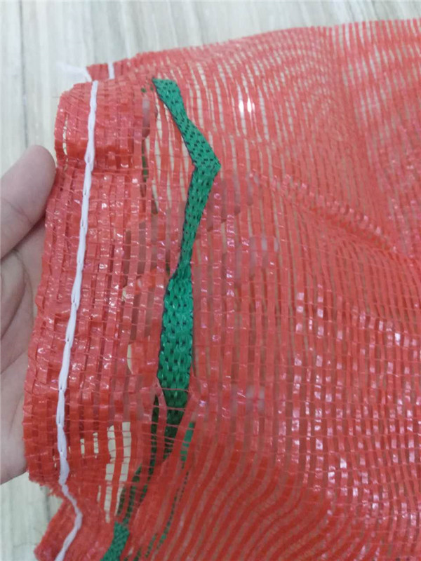 Virgin HDPE Red Plastic Mesh Net Bag For Potato
