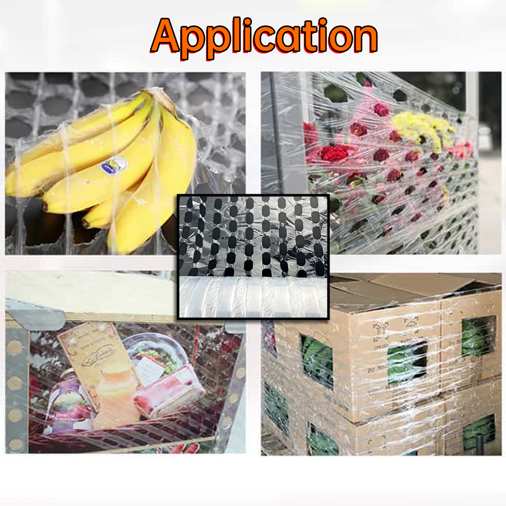 Vented Stretch Wrap Film Breathable Wrap Film for Pallet Packing