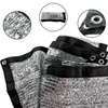 UV Silver Cloth Aluminum Foil Mesh Fabric Sun Shade Net for Cars