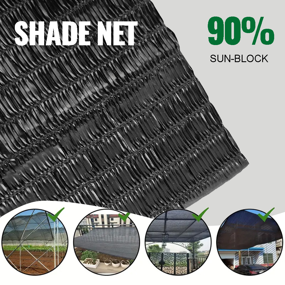 Three Needles Black Mono+tape Shade Net