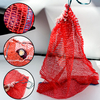 PE Vegetables Mesh Bag Onion Mesh Bag With Drawstring