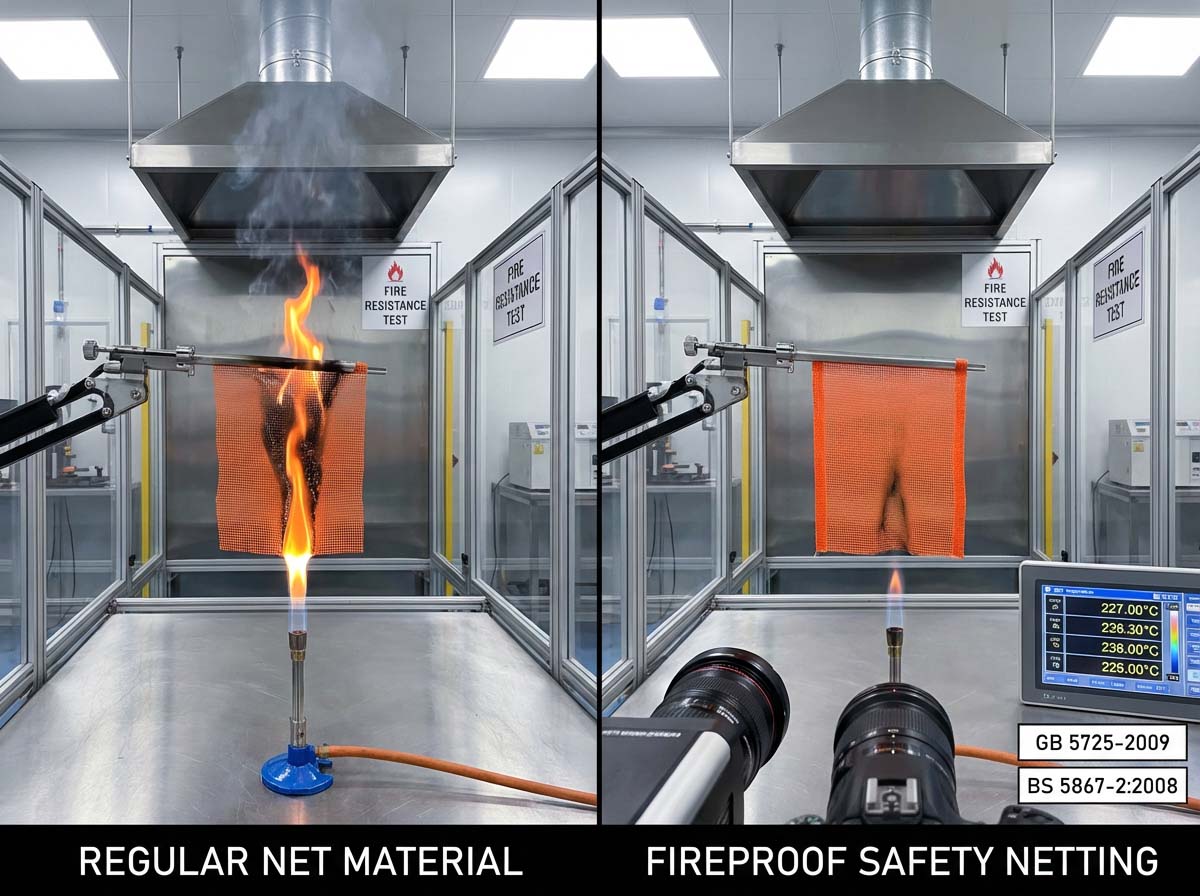 Fire Retardant Scaffold Net