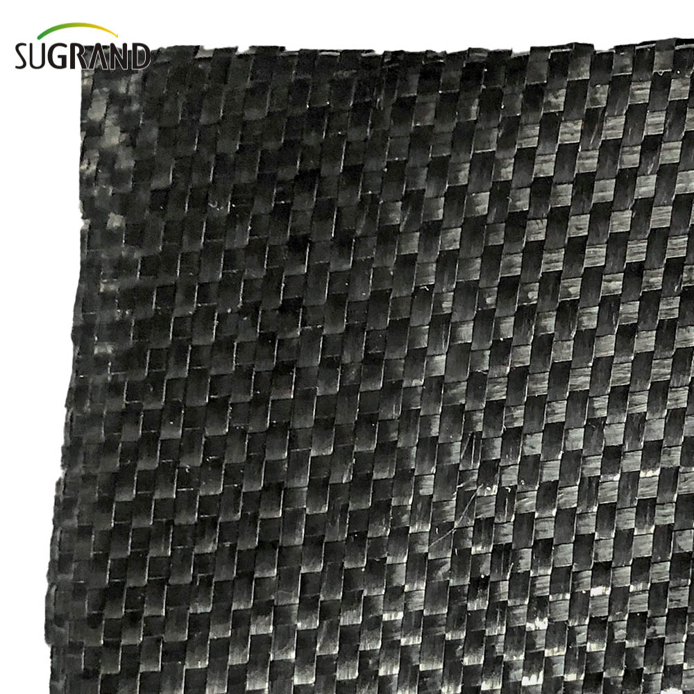105gsm Black Ground Cover/weed Mat with Holes for Gardens