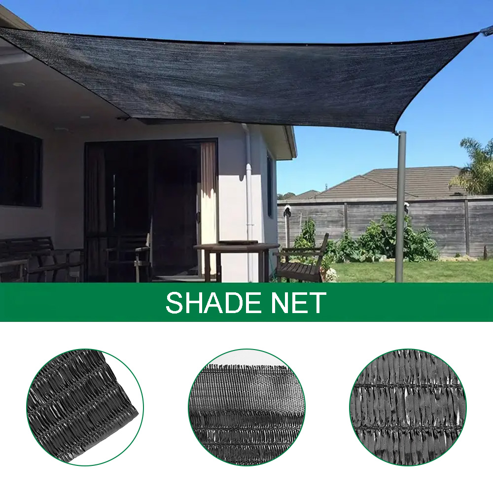 Three Needles Black Mono+tape Shade Net